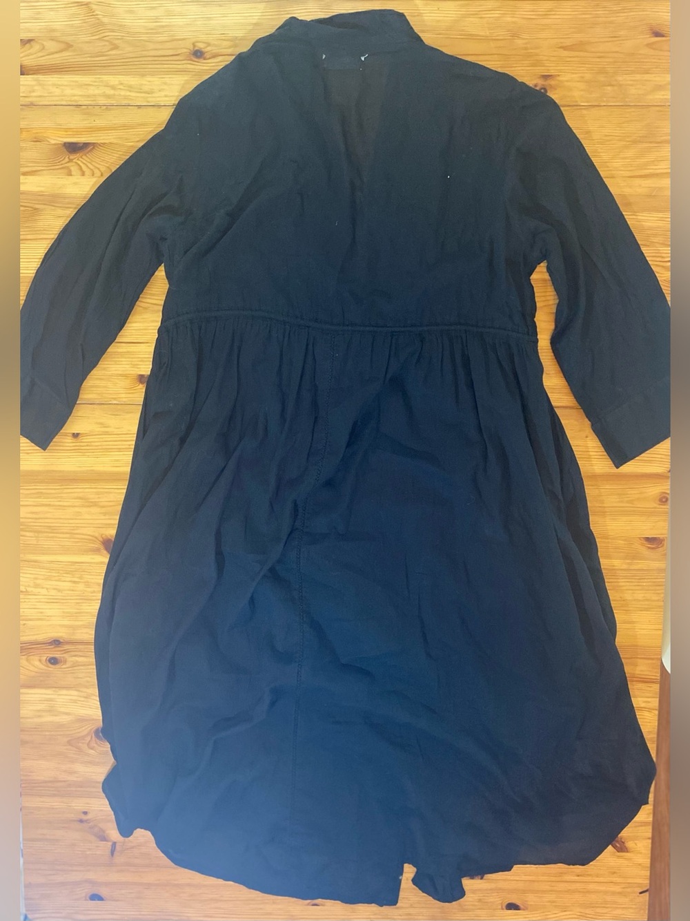 Natural Life Chloe Woven Button Front Cotton Bohemian Midi Dress Size Large - Picture 5 of 9